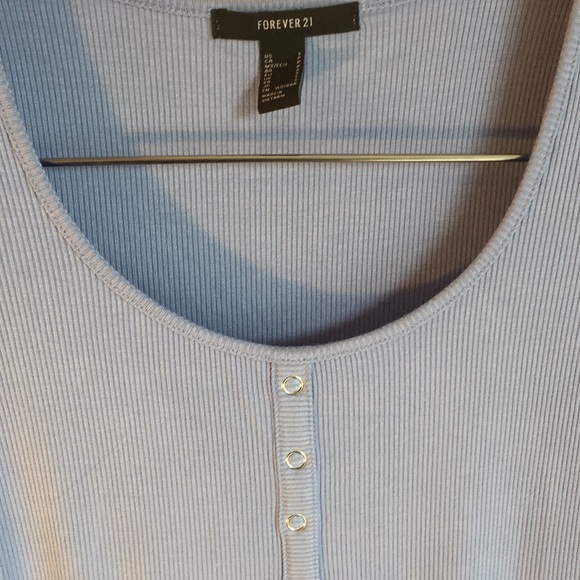 Light Blue buttoned mini dress - Picture 4 of 4